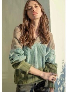 Young Fabulous & Broke Tie Dye Sweater M/L